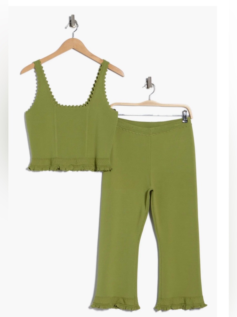 Jason Wu Scalloped Tank & Leggings Set Size M